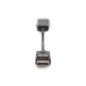 Kabel adapter Displayport 1.1a z zatrzaskiem Typ DP/HDMI A M/Ż czarny 0,15m AK-340408-001-S Assmann Kabel adapter Displayport 1.1a z zatrzaskiem Typ DP/HDMI A M/Ż czarny 0,15m AK-340408-001-S Assmann