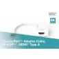 Kabel adapter Mini Displayport 4K 60Hz Typ mDP/HDMI M/Ż aktywny, biały 0,2m AK-340416-002-W