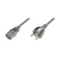 Kabel połączeniowy zasilający Typ Schuko prosty/IEC C13 M/Ż czarny 1,2m AK-440110-012-S Assmann
