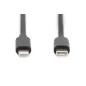 Kabel USB 2.0 spiralny USB C/Lightning, PD 20W, MFI, czarny, max. 1m AK-600434-006-S