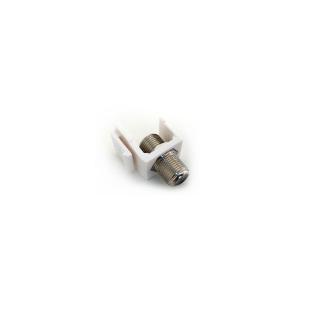 Moduł keystone z gniazdem typu F/F (tzw. beczka), biały, 10szt CL-BLIND-F-GN