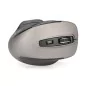Mysz bezprzewodowa optyczna ergonomiczna 1600 DPI 6 przycisków 2,4 GHz, czarno-szara DA-20163