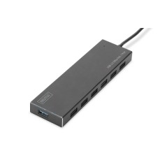 HUB/Koncentrator 7-portowy USB 3.0 SuperSpeed, aktywny, aluminium DA-70241-1