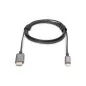 Kabel adapter HDMI 4K 30Hz na USB Typ C 3.1 metalowa obudowa HQ czarny 1.8m DA-70821