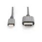 Kabel adapter HDMI 4K 30Hz na USB Typ C 3.1 metalowa obudowa HQ czarny 1.8m DA-70821