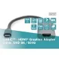 Kabel adapter graficzny USB Typ C na HDMI 8K 30Hz aluminiowy 0,2m DA-70822