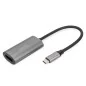 Kabel adapter graficzny USB Typ C na DisplayPort 8K 30Hz aluminiowy 0,2m DA-70824