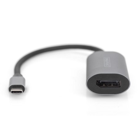 Kabel adapter graficzny USB Typ C na DisplayPort 8K 30Hz aluminiowy 0,2m DA-70824