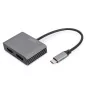 Kabel adapter graficzny USB Typ C na DisplayPort/HDMI 4K 30Hz UHD 0,2m DA-70826