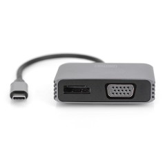 Kabel adapter graficzny USB Typ C na DisplayPort/VGA 4K 30Hz 0,2m DA-70827