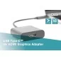 Adapter graficzny HDMI 4K 30Hz UHD na USB 3.1 Typ C, z audio, czarny, dł. 15cm DA-70852