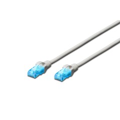 Kabel krosowy (patch cord) RJ45-RJ45, kat.5e, U/UTP, AWG 26/7, PVC, 0.25m, szary DK-1511-0025