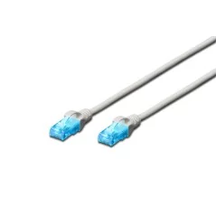 Kabel krosowy (patch cord) RJ45-RJ45, kat.5e, U/UTP, AWG 26/7, PVC, 0.25m, szary DK-1511-0025