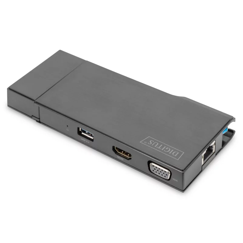 Stacja dokująca USB Typ A 7-portów, 4K 30Hz, HDMI, VGA, 2x USB 3.0, SD microSD, RJ45 DA-70894