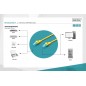 patch cord RJ45/RJ45 U/UTP kat. 5e 2,0m AWG 26/7 PVC żółty DK-1512-020/Y Digitus Professional