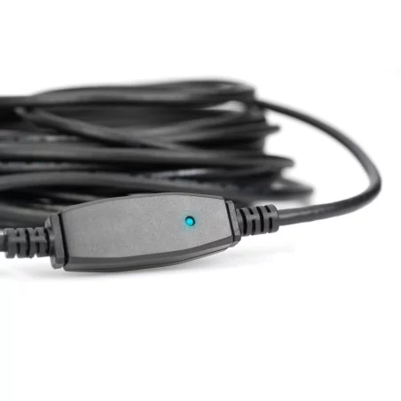 Kabel przedłużający USB 3.0 SuperSpeed Typ USB A/USB A M/Ż aktywny czarny 10m DA-73105