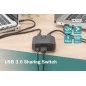 Przełącznik USB 3.0, 2 PC - 1 Urządzenie, samozasilający DA-73300-2
