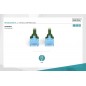 patch cord RJ45/RJ45 U/UTP kat. 5e 3,0m AWG 26/7 PVC zielony DK-1512-030/G Digitus Professional