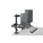 Uchwyt biurkowy podwójne ramię na 1xLCD 32" 4kg, 1xNotebook 15,4" 9kg DA-90436