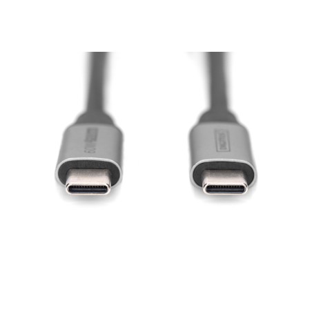 Kabel połączeniowy USB 3.0 PREMIUM 60W/5Gbps Typ USB C/USB C M/M czarny 1m DB-300220-010-S
