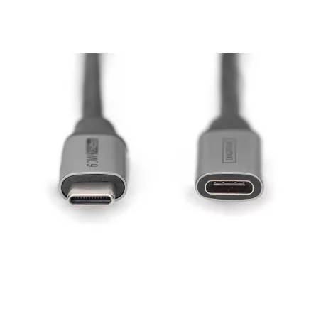 Kabel przedłużający USB 3.0 PREMIUM 60W/5Gbps Typ USB C/USB C Ż/M czarny 0,5m DB-300230-005-S