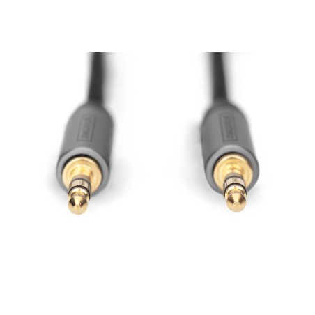 Kabel połączeniowy audio PREMIUM MiniJack Stereo Typ 3.5mm/3.5mm M/M nylon 1m DB-510110-010-S