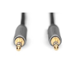 Kabel połączeniowy audio PREMIUM MiniJack Stereo Typ 3.5mm/3.5mm M/M nylon 1,8m DB-510110-018-S