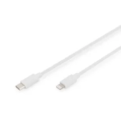Kabel do transmisji danych/ładowania, USB-C/Lightning, MFI, 1m, biały DB-600109-010-W