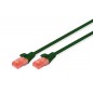 patch cord RJ45/RJ45 U/UTP kat. 6 1,0m AWG 26/7 PVC zielony DK-1612-010/G Digitus Professional
