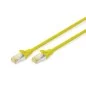 Kabel krosowy (patch cord) RJ45-RJ45, kat.6A, S/FTP, AWG 26/7, LSOH, 0,5m, żółty DK-1644-A-005/Y