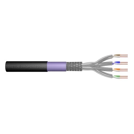 Kabel instalacyjny DIGITUS zewnętrzny suchy kat.7, S/FTP, Eca, AWG 23/1, PE/LSOH, 50m, czarny DK-1741-VH-05-OD