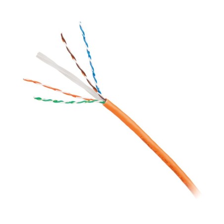 Kabel instalacyjny NEXANS U/UTP, kat.6, Eca, AWG 23/1, LS0H, 500m, szpula, pomarańczowy N-100.605-OE