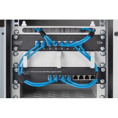 Przełącznik sieciowy niezarządzalny switch 10" 8x RJ45 10/100/1000 Mb/s  DN-80114