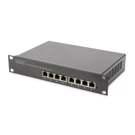 Przełącznik sieciowy niezarządzalny switch 10" 8x RJ45 10/100/1000 Mb/s  DN-80114