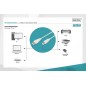 Kabel połączeniowy USB 2.0 HighSpeed Typ USB A/USB B M/M szary 1,8m AK-300102-018-E Assmann