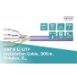 Kabel instalacyjny DIGITUS kat.6, U/UTP, Eca, AWG 23/1, LSOH, 305m, fioletowy, karton DK-1613-VH-305