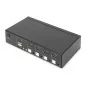 Przełącznik KVM 4 portowy HDMI, 4K 30Hz  DS-12880