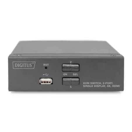 Przełącznik KVM 2 portowy HDMI, 4K 30Hz  DS-12870