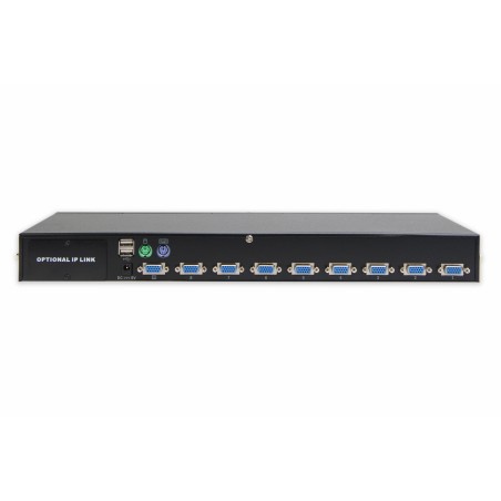 Przełącznik KVM Combo PS/2&USB 2.0, 8 portów, Rack, IP (opcjonalnie)  DS-23200-2