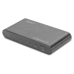 Przełącznik/Switch HDMI 3-portowy, 4K 60Hz UHD 3D HDR, HDCP 2.2, audio  DS-45316