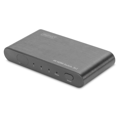Przełącznik/Switch HDMI 3-portowy, 4K 60Hz UHD 3D HDR, HDCP 2.2, audio  DS-45316