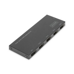 Rozdzielacz (Splitter) Ultra Slim HDMI 1x4 4K 60Hz 3D HDR HDCP 2.2 18 Gbps Micro USB  DS-45323