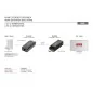 Mini Przedłużacz/Extender HDMI do 50m po skrętce Cat.6/7, 1080p 60Hz FHD, HDCP 1.2, z audio (zestaw)  DS-55203