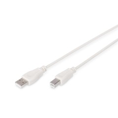 Kabel połączeniowy USB 2.0 HighSpeed Typ USB A/USB B M/M szary 1,8m AK-300102-018-E Assmann