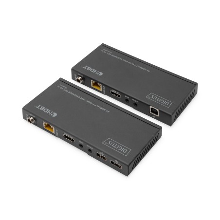 Przedłużacz/Extender KVM HDMI+USB HDBaseT 70m 4K30Hz HDCP 2.2 PoC (Power over Cable) audio IR zestaw  DS-55512