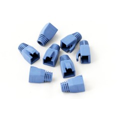 Osłonka na wtyk RJ45, niebieski, kable o średnicy do 7,5mm, opakowanie 10 szt.  X-ML-OD-BOOT-B/10