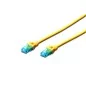 Kabel krosowy (patch cord) RJ45-RJ45, kat.5e, U/UTP, AWG 26/7, PVC, 7m, żółty DK-1512-070/Y