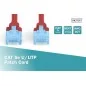 Kabel krosowy (patch cord) RJ45-RJ45, kat.5e, U/UTP, AWG 26/7, PVC, 10m, czerwony DK-1512-100/R  Wyprzedaż !