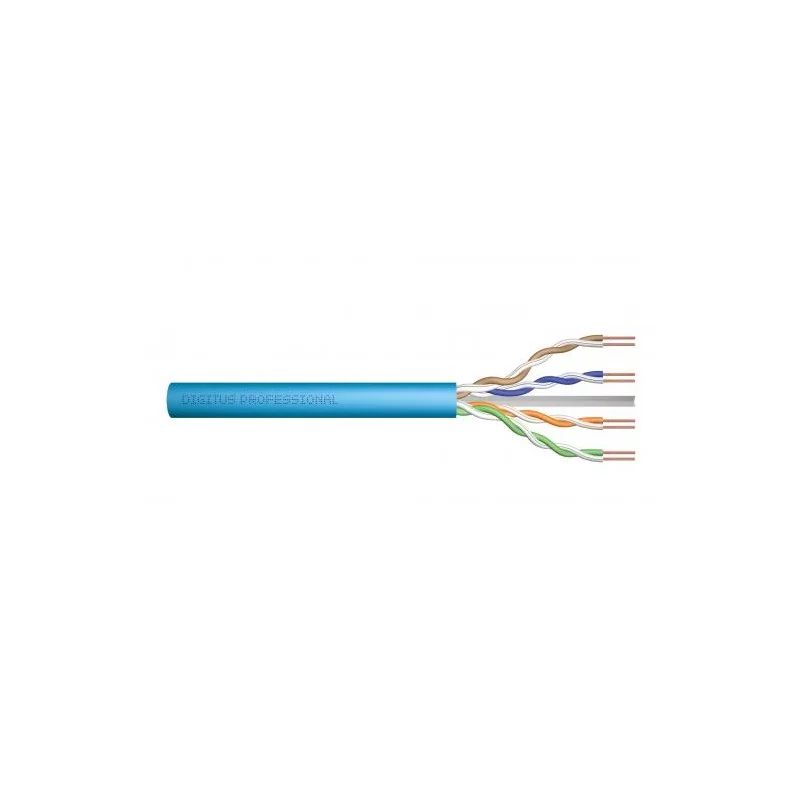 Kabel instalacyjny DIGITUS kat.6A, U/UTP, B2ca, AWG 23/1, LSOH, 500m, niebieski, szpula DK-1616-A-VH-5