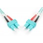 Kabel krosowy (patch cord) światłowodowy SC/SC, dplx, MM 50/125, OM3, LSOH, 2m, turkusowy DK-2522-02/3
